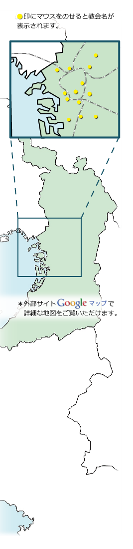 大阪市内の地図